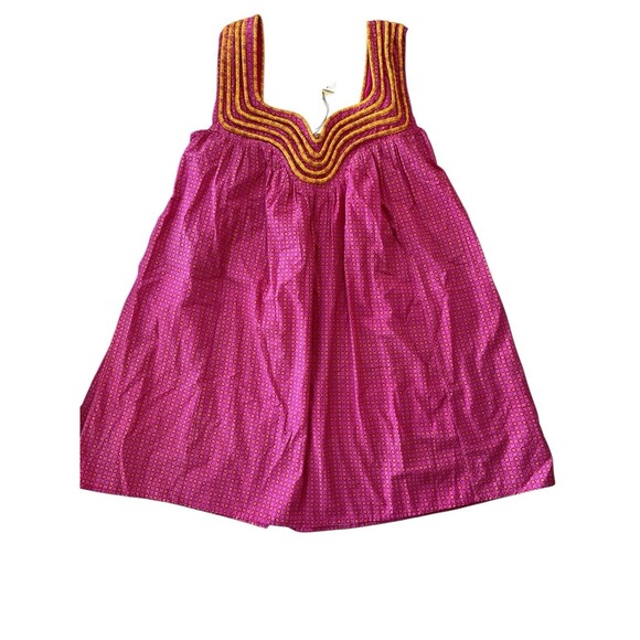 Anthropologie Woman’s Dress Let Me Be Swing Sz Medium Tunic Pink Vacation Casual - Picture 4 of 11